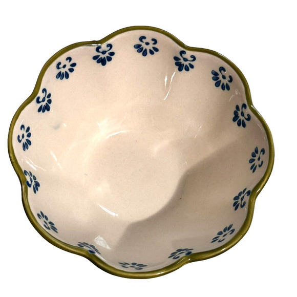 NEW Dutch Wax Anthropologie Ceramic Teapot Floral Elephant with Bowl Embossed - Picture 11 of 12